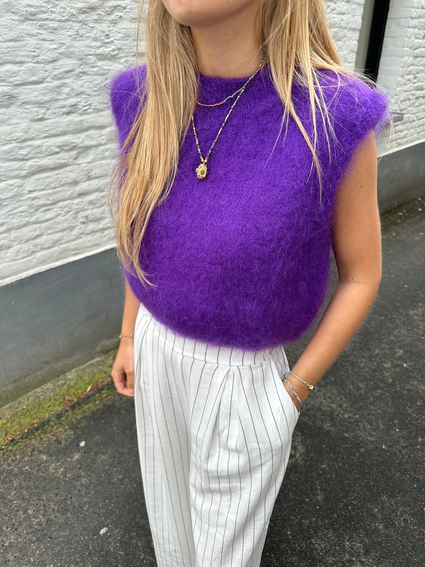Purple debardeur