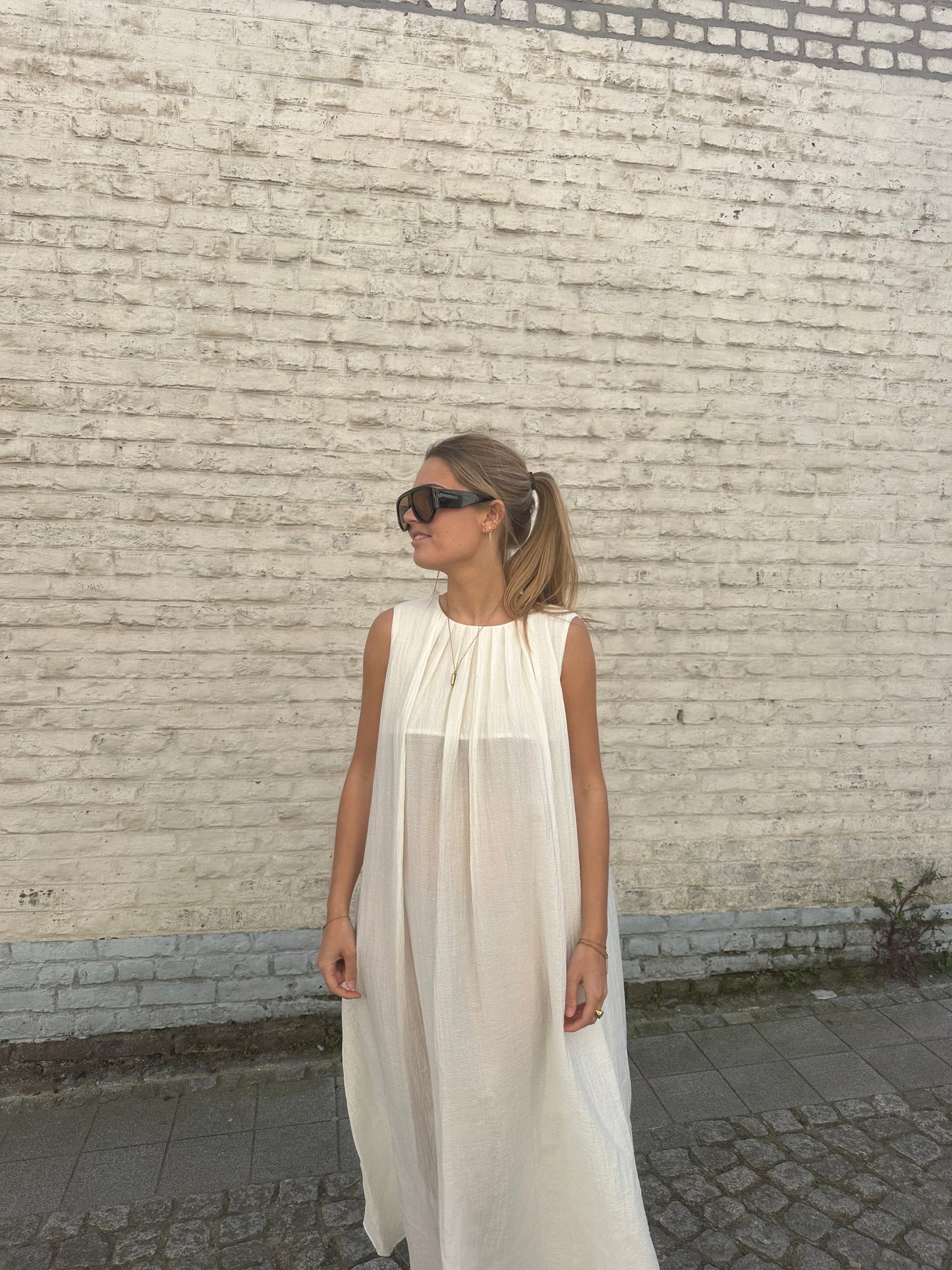 White long dress