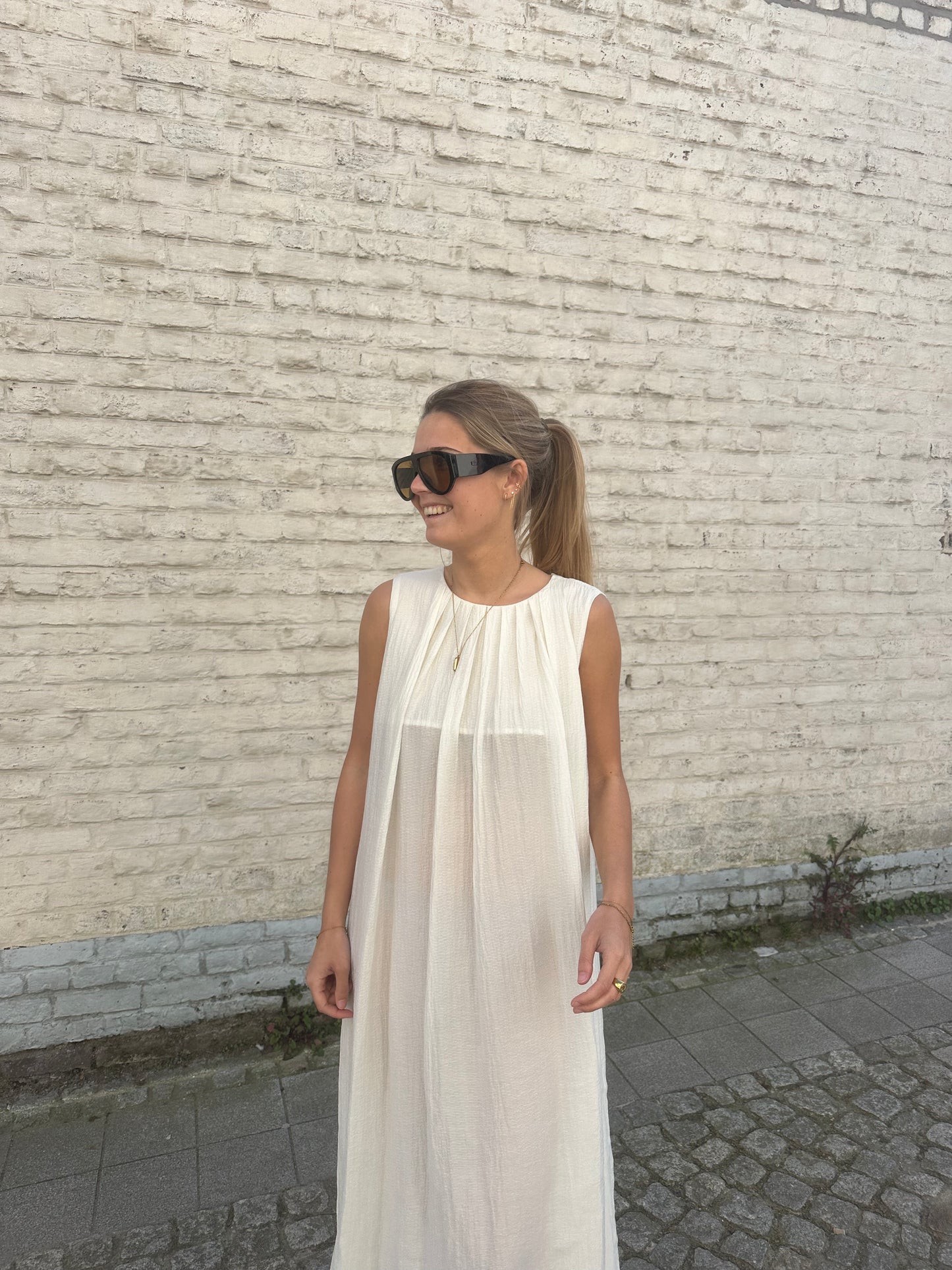White long dress
