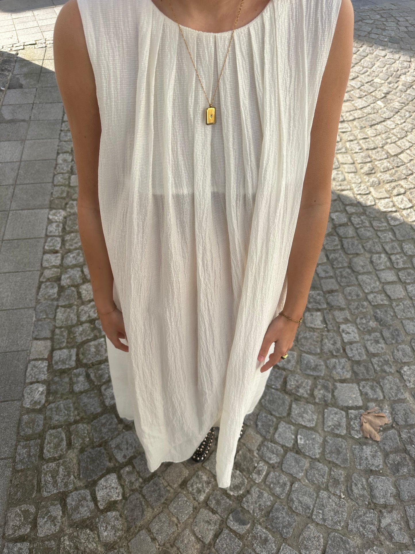 White long dress