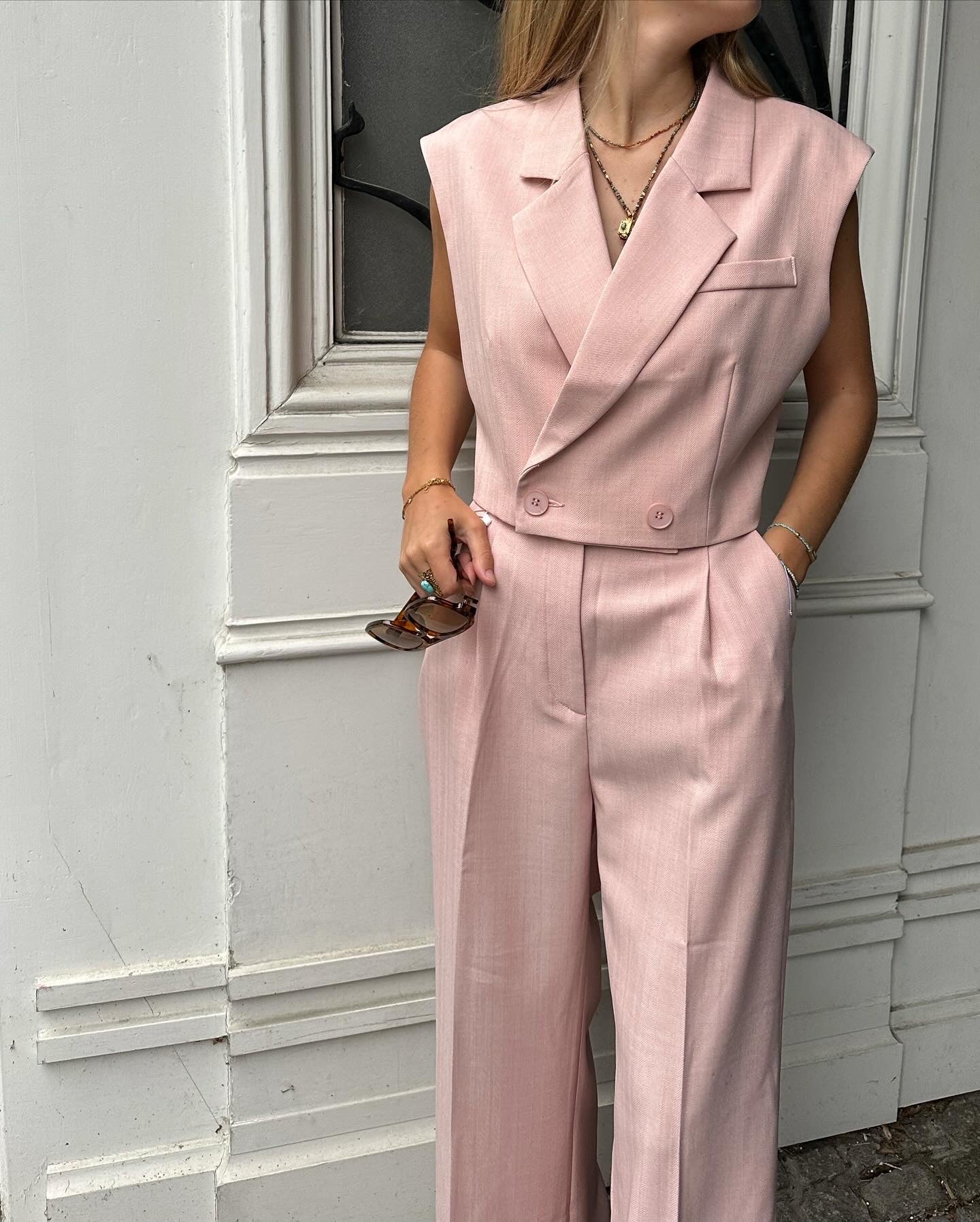 Pink vintage suit