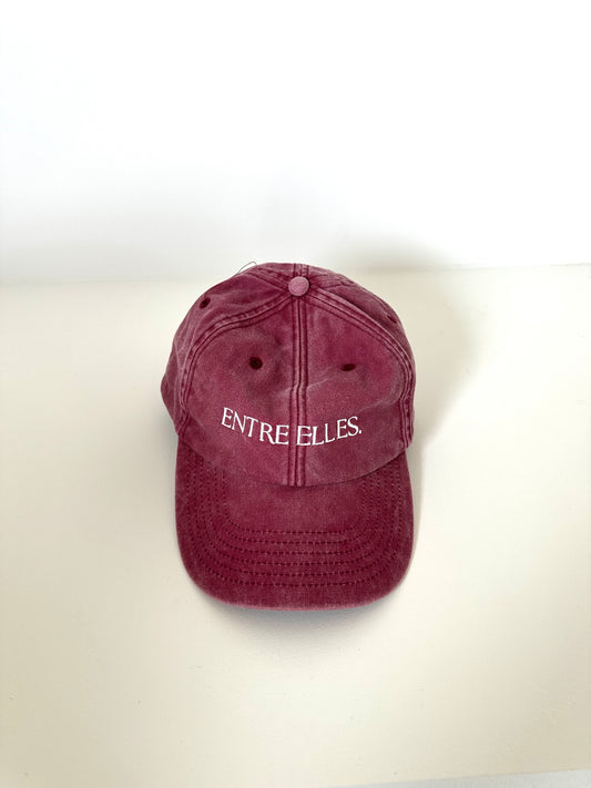 Vintage bordeaux cap