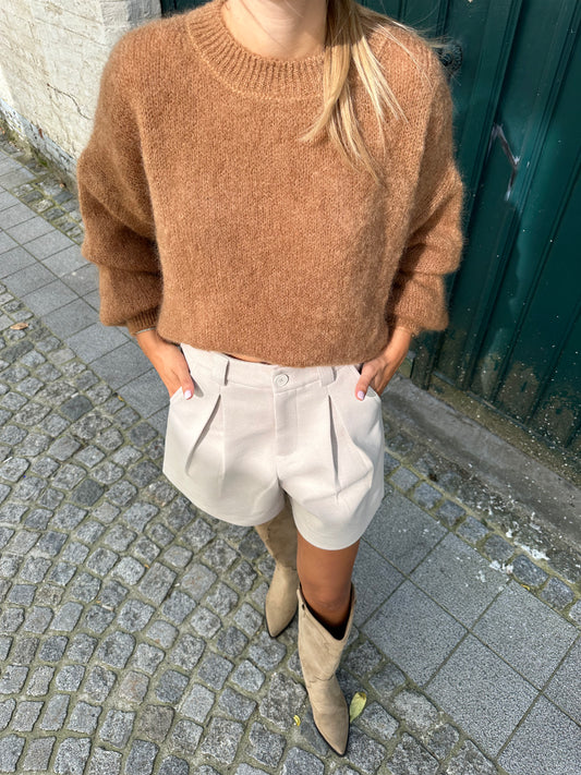 Mohair sweater camel